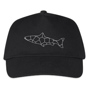 Fisch - Kinder Basecap - Schwarz - Vorne