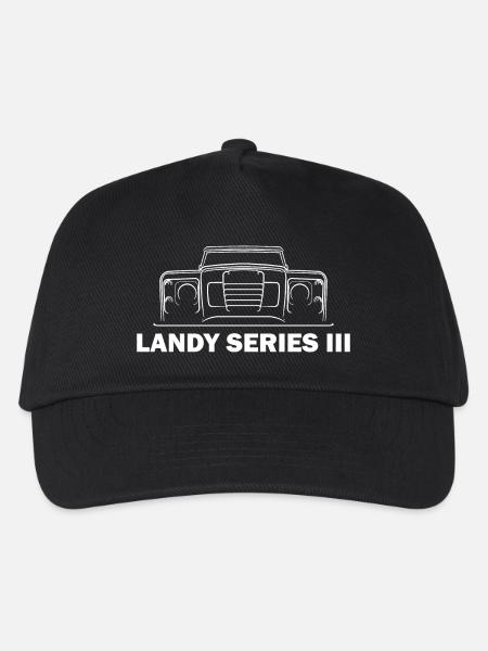 Land-Rover S3 Front Gift defender - Kinder Basecap - Schwarz