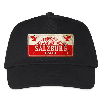 Enseigne vintage Salzbourg Autriche - Casquette de baseball Enfant - noir - Devant