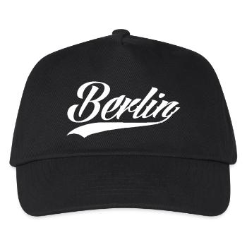 berlin berlingirl berlinermauer germany hauptstadt - Kinder Basecap - Schwarz - Vorne