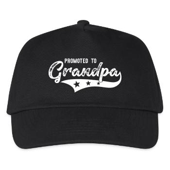 Promoted to Grandpa-to-be Grandfather-to-be - Kids’ Baseball Cap - black - Front