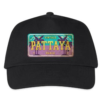 Pattaya Thailand Vintage Schild - Kinder Basecap - Schwarz - Vorne
