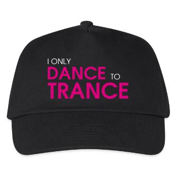 I Only Dance To Trance (rose) - Casquette de baseball Enfant - noir - Devant