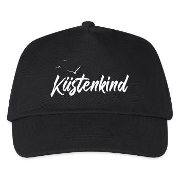 Meer Möwen Küstenkind - Kinder Basecap - Schwarz - Vorne