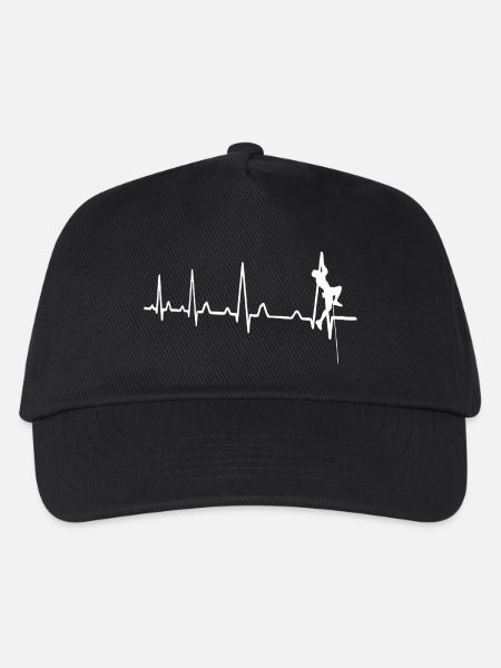 Escalade heartbeat - Casquette de baseball Enfant - noir