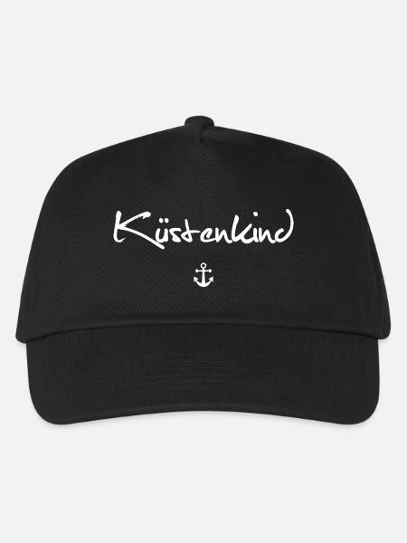 Küstenkind | Anker - Kinder Basecap - Schwarz
