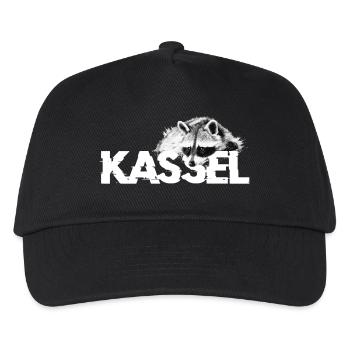 Waschbär Kassel - Kinder Basecap - Schwarz - Vorne