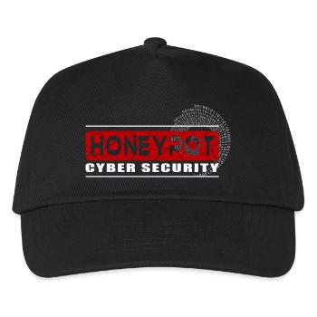 Honeypot Cyber security - Kinder Basecap - Schwarz - Vorne