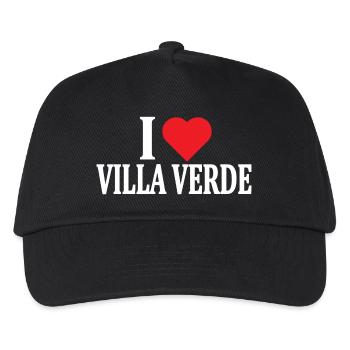T-Shirt Io amo Villa Verde T-Shirt Sardinien - Kinder Basecap - Schwarz - Vorne