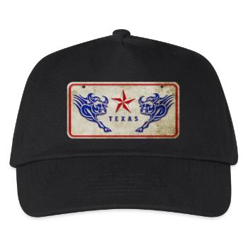 Texas Stier Schild - Kinder Basecap - Schwarz - Vorne