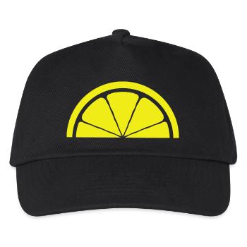 Conception de citron - Casquette de baseball Enfant - noir - Devant