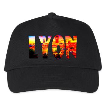 Lyon Ville - Casquette de baseball Enfant - noir - Devant