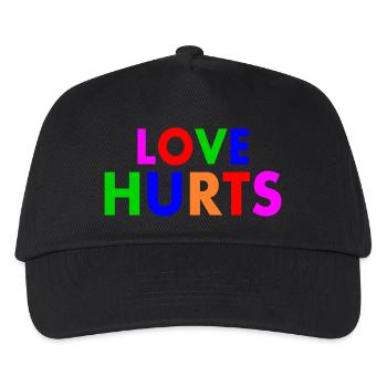 Love hurts - Kinder Basecap - Schwarz - Vorne