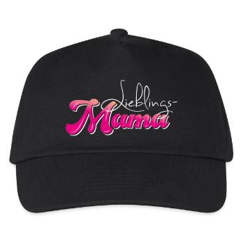 Lieblingsmama - Muttertag - Kinder Basecap - Schwarz - Vorne