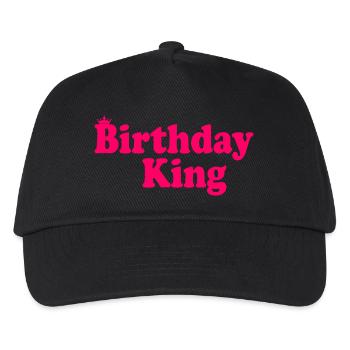 Birthday king - Kinder Basecap - Schwarz - Vorne