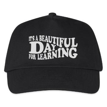 beautiful day for learning - Kids’ Baseball Cap - black - Front