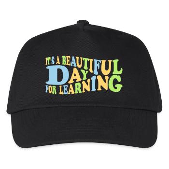 beautiful day for learning - Kids’ Baseball Cap - black - Front