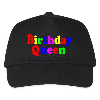 Birthday queen - Kinder Basecap - Schwarz - Vorne