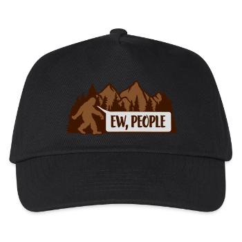 Bigfoot ew people Quote - Kids’ Baseball Cap - black - Front