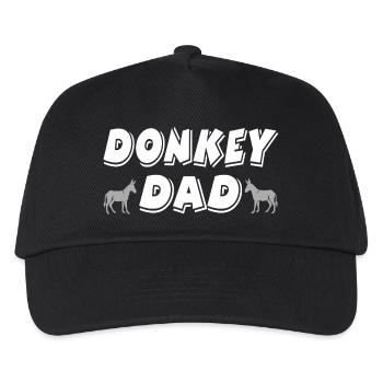 Âne - Casquette de baseball Enfant - noir - Devant