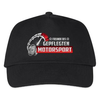 Freunde des gepflegten Motorsport - Kinder Basecap - Schwarz - Vorne