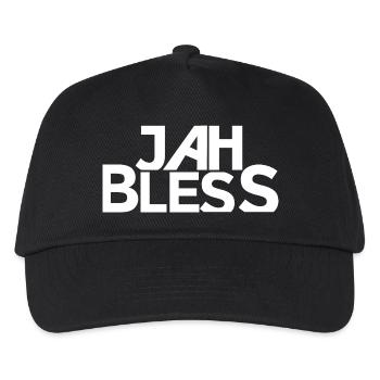 Conception de la police Jah Bless Block - Casquette de baseball Enfant - noir - Devant