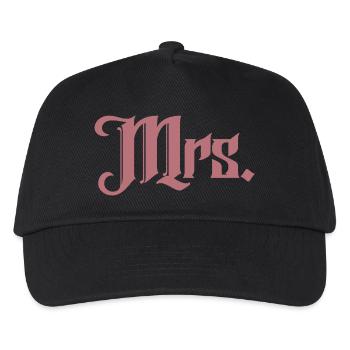 Mrs. Matching Couple Engagement Wedding Honeymoon - Kids’ Baseball Cap - black - Front