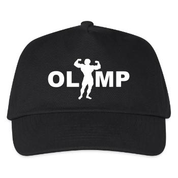Olymp Berg der Götter und der Kräfte. Bodybuilder - Kinder Basecap - Schwarz - Vorne