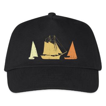 Vintage Segelschiffe - Kinder Basecap - Schwarz - Vorne