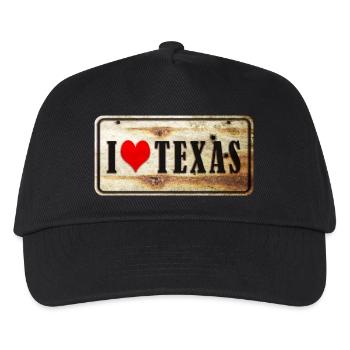 Ich liebe Texas - Kinder Basecap - Schwarz - Vorne