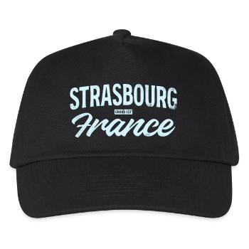 Strasbourg France Vintage Script - Kids’ Baseball Cap - black - Front
