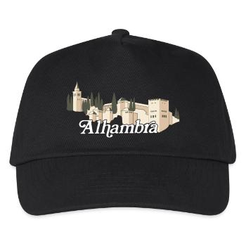 Alhambra (dunkel) - Kinder Basecap - Schwarz - Vorne