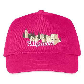 Alhambra (dark) - Kids’ Baseball Cap - fuchsia - Front