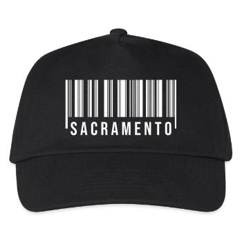 Sacramento Strichcode - Kinder Basecap - Schwarz - Vorne
