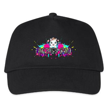 FB04 - Kinder Basecap - Schwarz - Vorne
