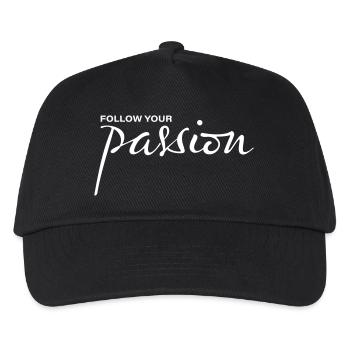 follow your passion - Kinder Basecap - Schwarz - Vorne