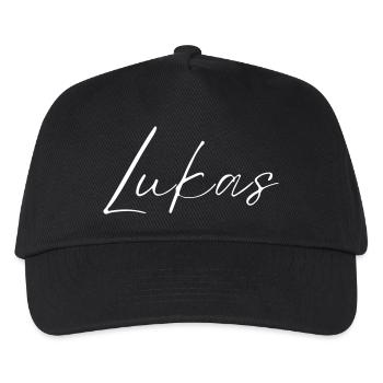 Lutz Name T-Shirt Geschenk Für Männer - Kinder Basecap - Schwarz - Vorne