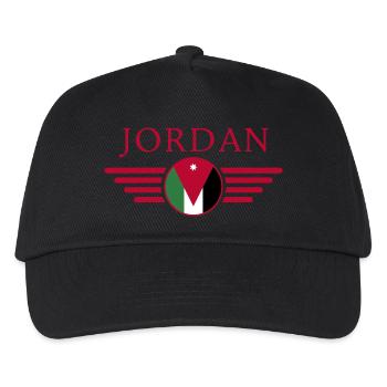 Ich liebe Jordanien, Stil Design T-Shirt - Kinder Basecap - Schwarz - Vorne