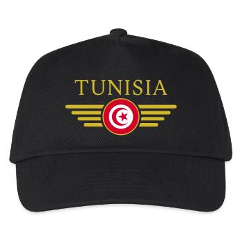 Ich liebe Tunesien, Eleganz Stil Design T-Shirt - Kinder Basecap - Schwarz - Vorne