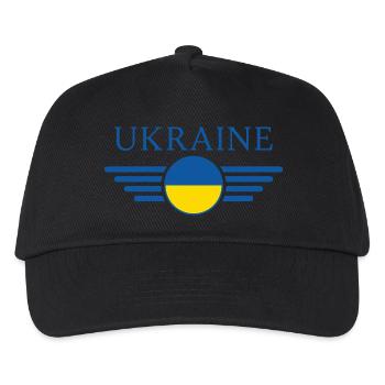 Ich liebe Ukraine, Eleganz Stil Design T-Shirt - Kinder Basecap - Schwarz - Vorne