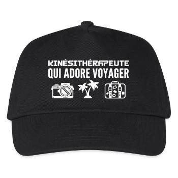 Voyageurs & Kinésithérapeutes Passion & Découverte - Casquette de baseball Enfant - noir - Devant