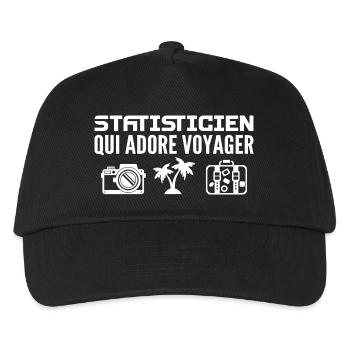 Reisende & Statistiker: Leidenschaft & Entdeckung - Kinder Basecap - Schwarz - Vorne