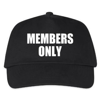 Members only - Kinder Basecap - Schwarz - Vorne