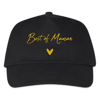 MAMAN. FÊTE DES MÈRES. BONNE FÊTE MAMAN. BONNE FÊT - Casquette de baseball Enfant - noir - Devant