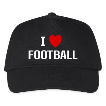 I love Football - Kids’ Baseball Cap - black - Front