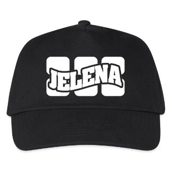 Name Jelena - Kids’ Baseball Cap - black - Front