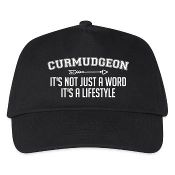 Curmudgeon, es ist nicht nur ein Wort, es ist ein Lebensstil - Kinder Basecap - Schwarz - Vorne