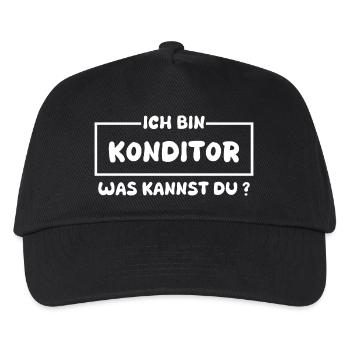 Konditor - Kinder Basecap - Schwarz - Vorne