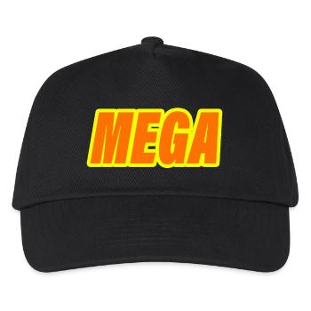 MEGA - Kids’ Baseball Cap - black - Front