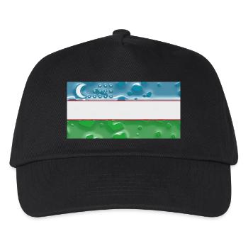 Usbekistan - Kinder Basecap - Schwarz - Vorne